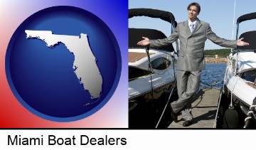 a yacht dealer in Miami, FL