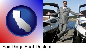San Diego, California - a yacht dealer