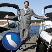 a yacht dealer - with CA icon