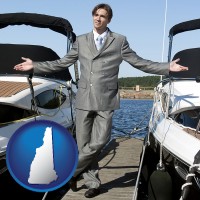 new-hampshire map icon and a yacht dealer