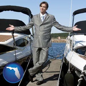 a yacht dealer - with Florida icon