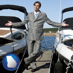 a yacht dealer - with Georgia icon