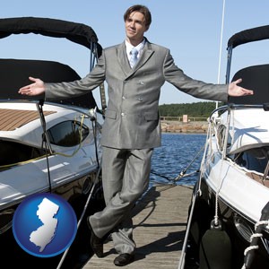 a yacht dealer - with New Jersey icon