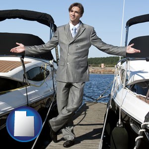 a yacht dealer - with Utah icon
