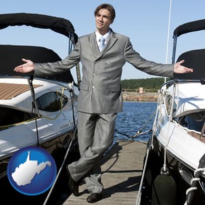 a yacht dealer - with West Virginia icon