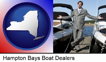 a yacht dealer in Hampton Bays, NY